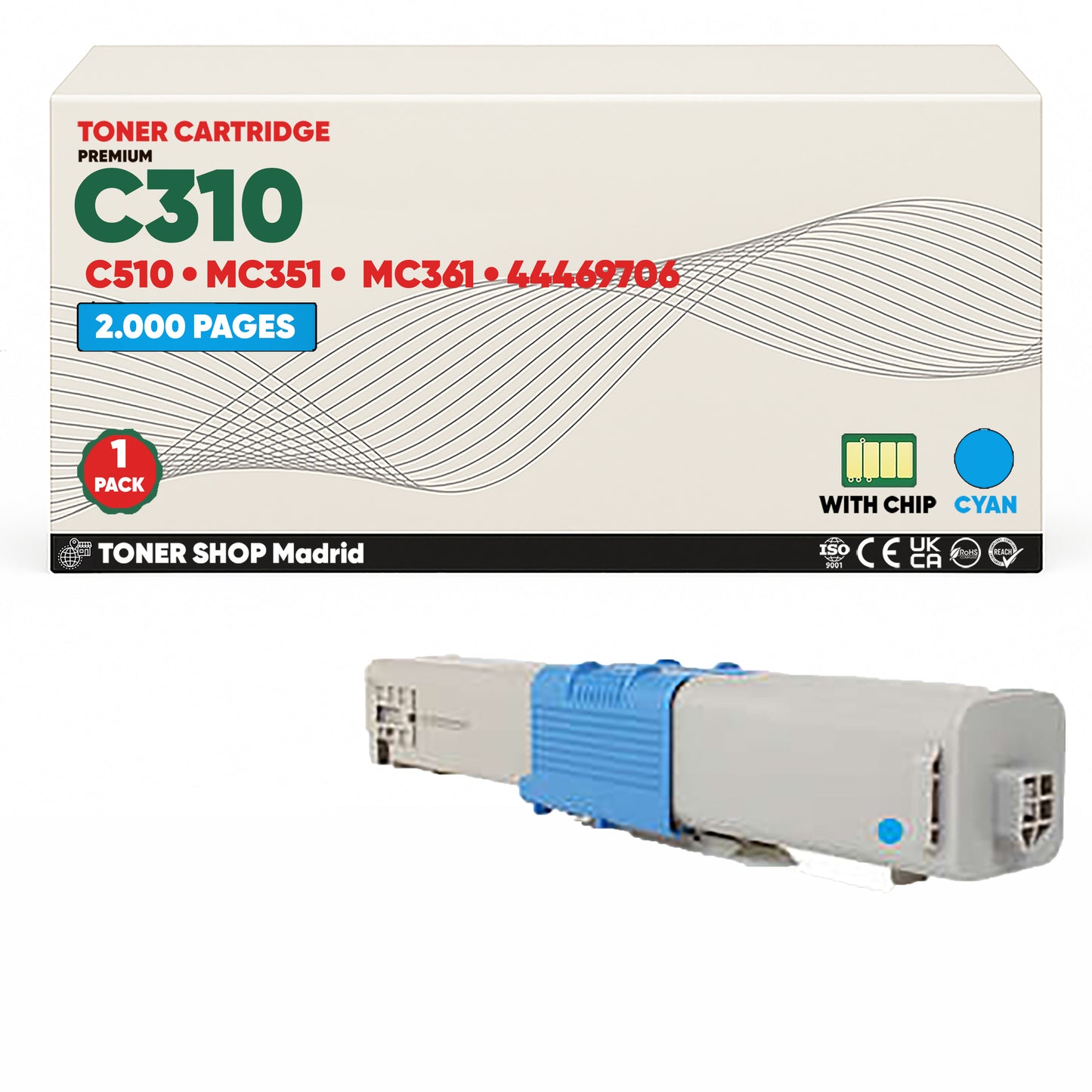 BDink Tóner Compatible OKI C310/C510/MC351/MC361 (Pack 4 CMYK)