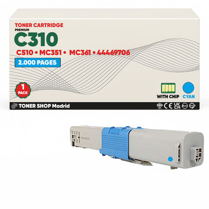BDink Tóner Compatible OKI C310/C510/MC351/MC361 (Pack 4 CMYK)