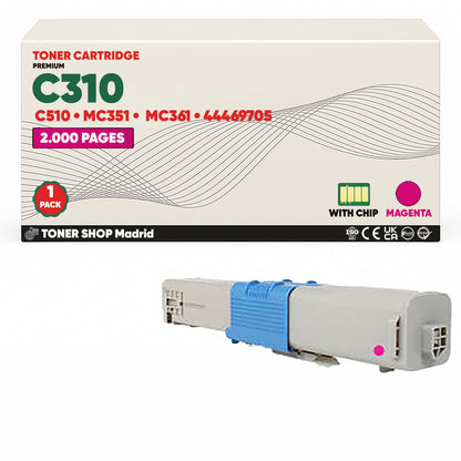 BDink Tóner Compatible OKI C310/C510/MC351/MC361 (Pack 4 CMYK)