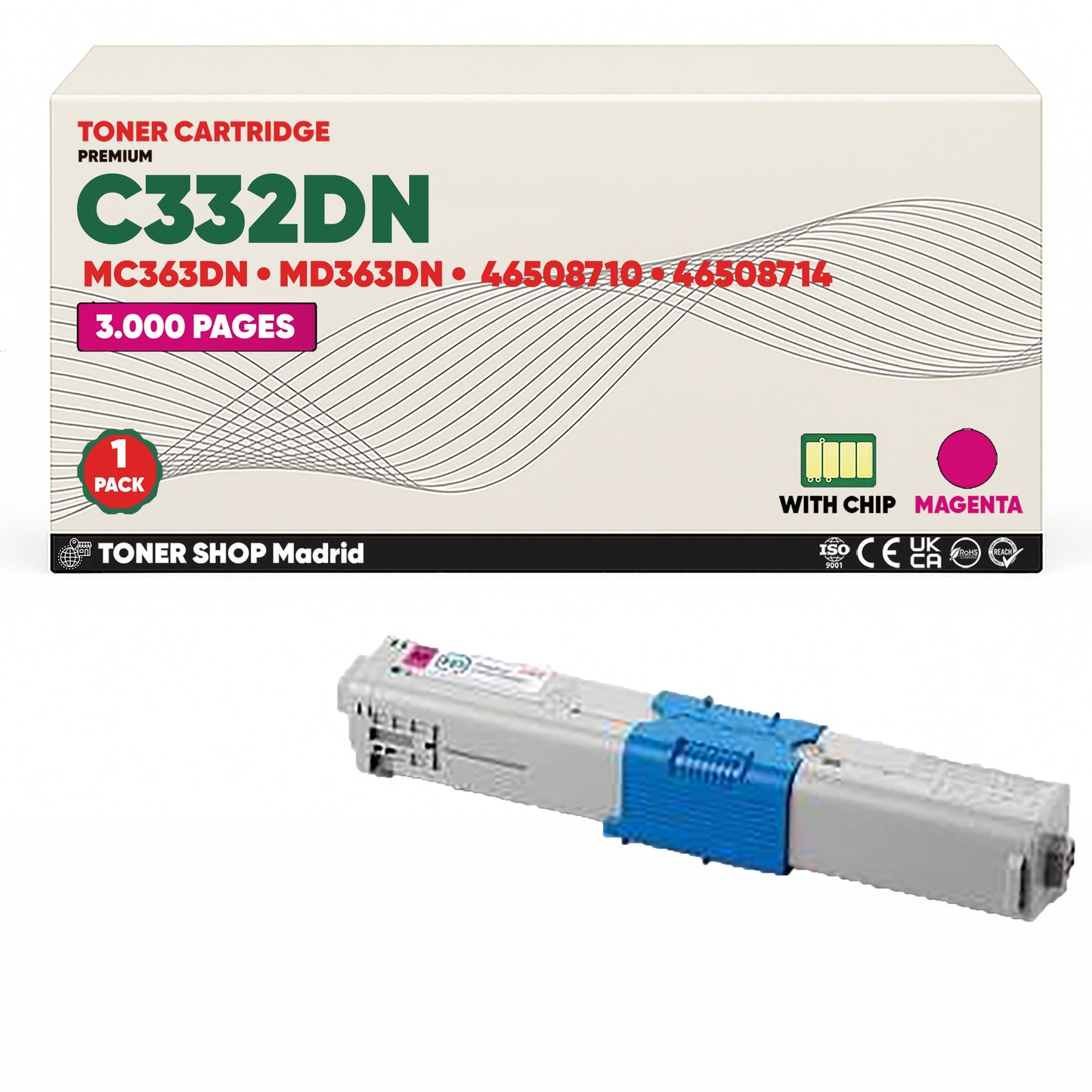 BDink Tóner Compatible OKI C332DN/MC363DN/MD363DN (Pack 4 CMYK)