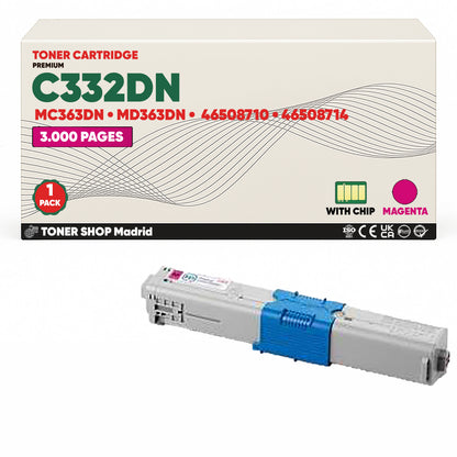 BDink Tóner Compatible OKI C332DN/MC363DN/MD363DN (Pack 4 CMYK)