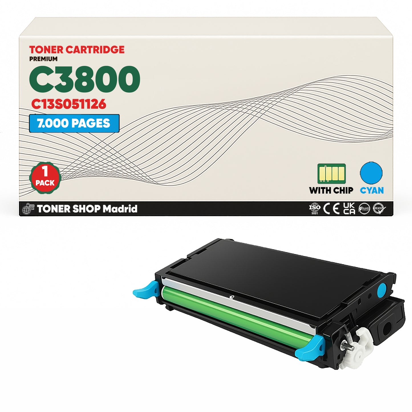 BDink Tóner Compatible Epson C3800 (Pack 4 CMYK)