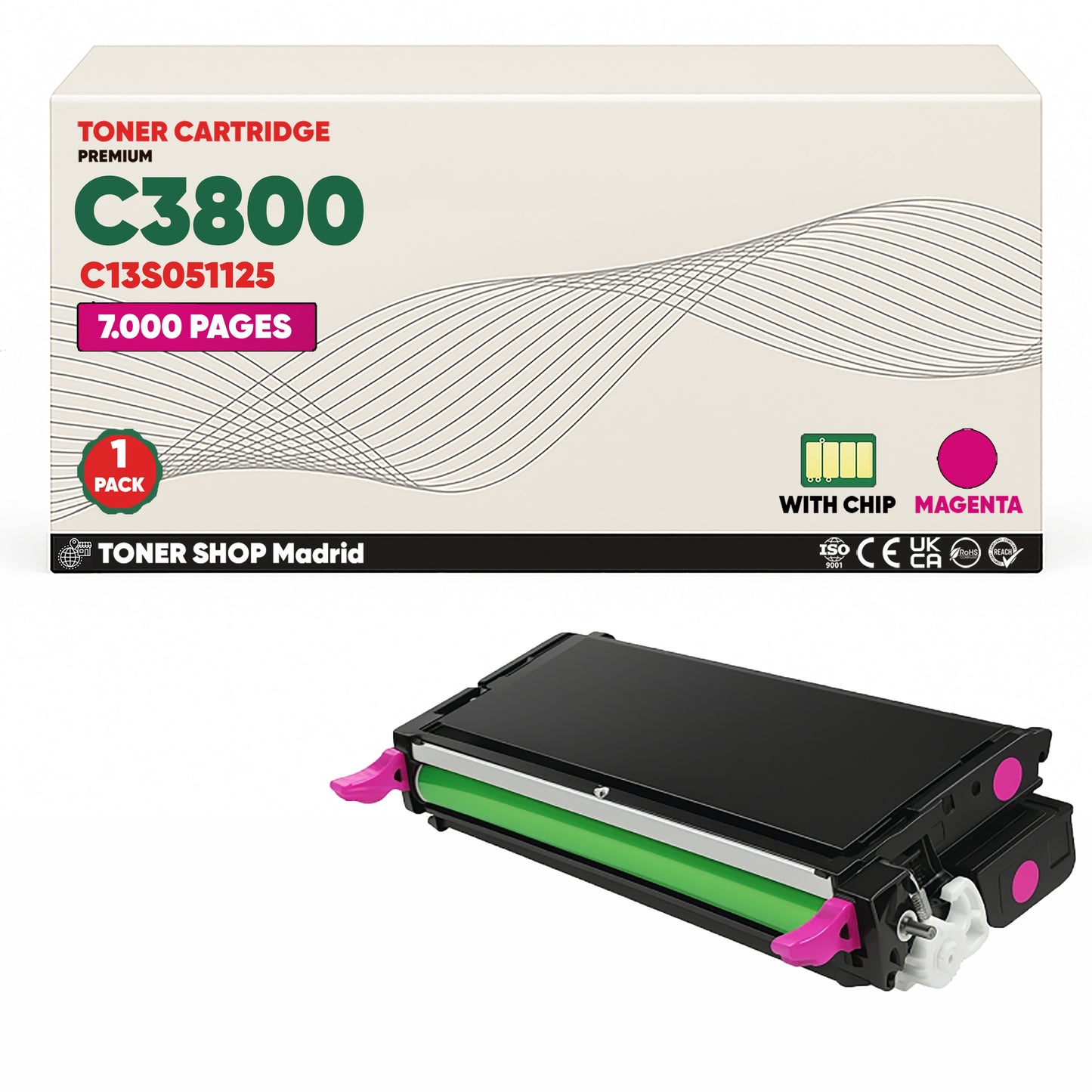 BDink Tóner Compatible Epson C3800 (Pack 4 CMYK)