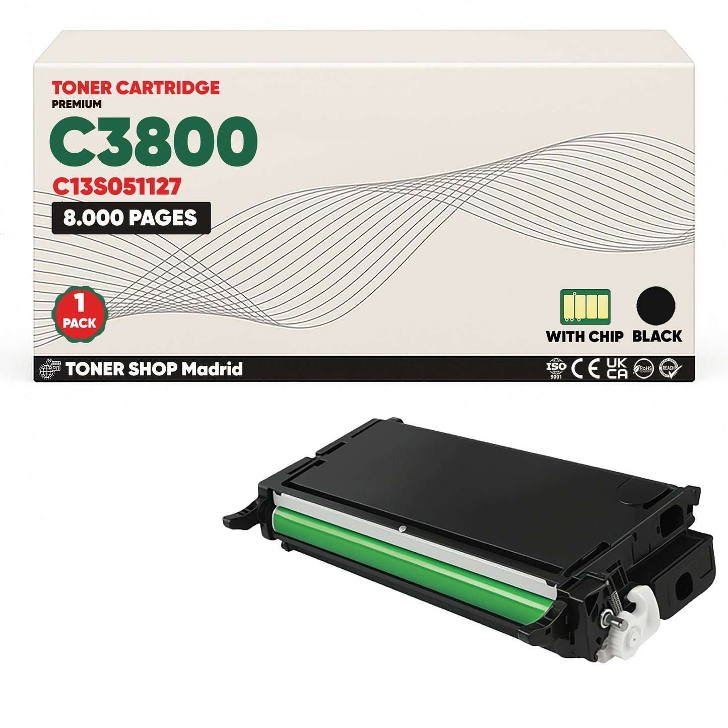 BDink Tóner Compatible Epson C3800 (Pack 4 CMYK)