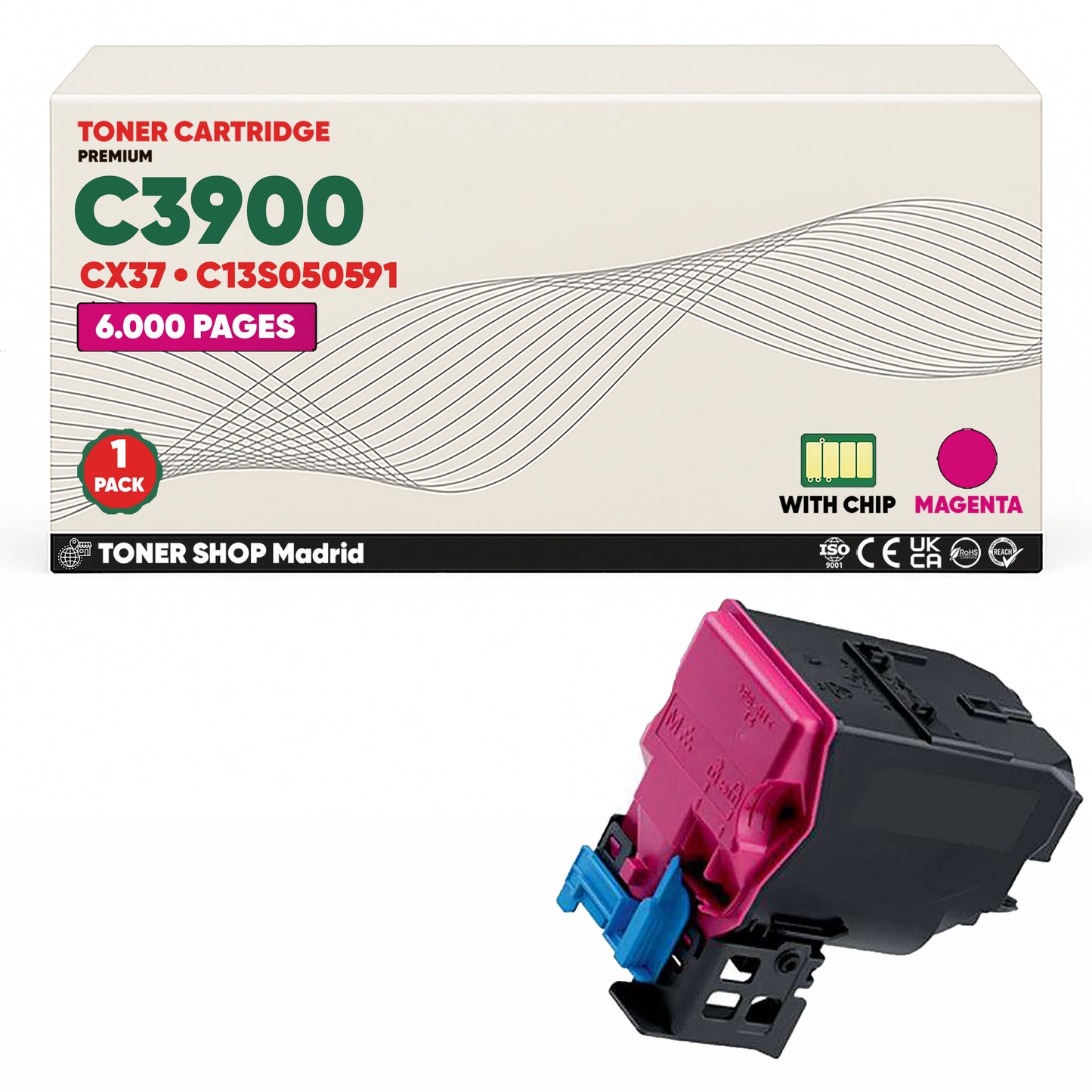 BDink Tóner Compatible Epson C3900/CX37 (Pack 4 CMYK)