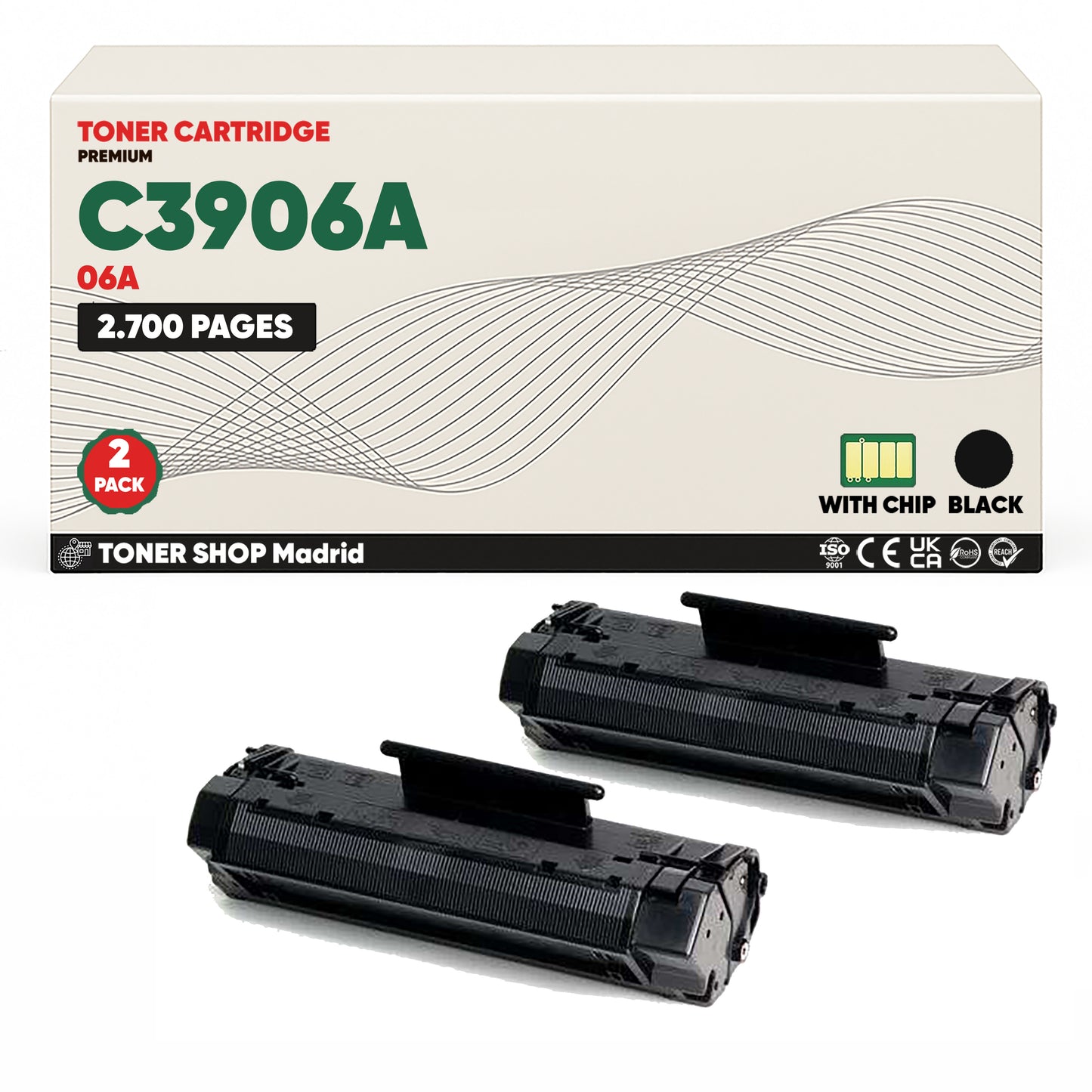 BDink Cartucho Tóner Compatible HP C3906A Negro (Pack 1)