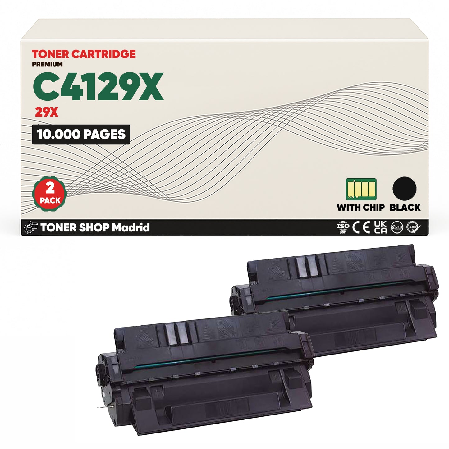 BDink Cartucho Toner Compatible HP C4129X Negro (Pack 1) - Reemplaza 29X