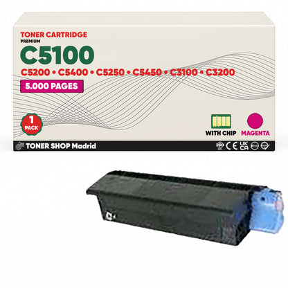 BDink Cartuchos Tóner Compatibles OKI C5100 CMYK (Pack 4)