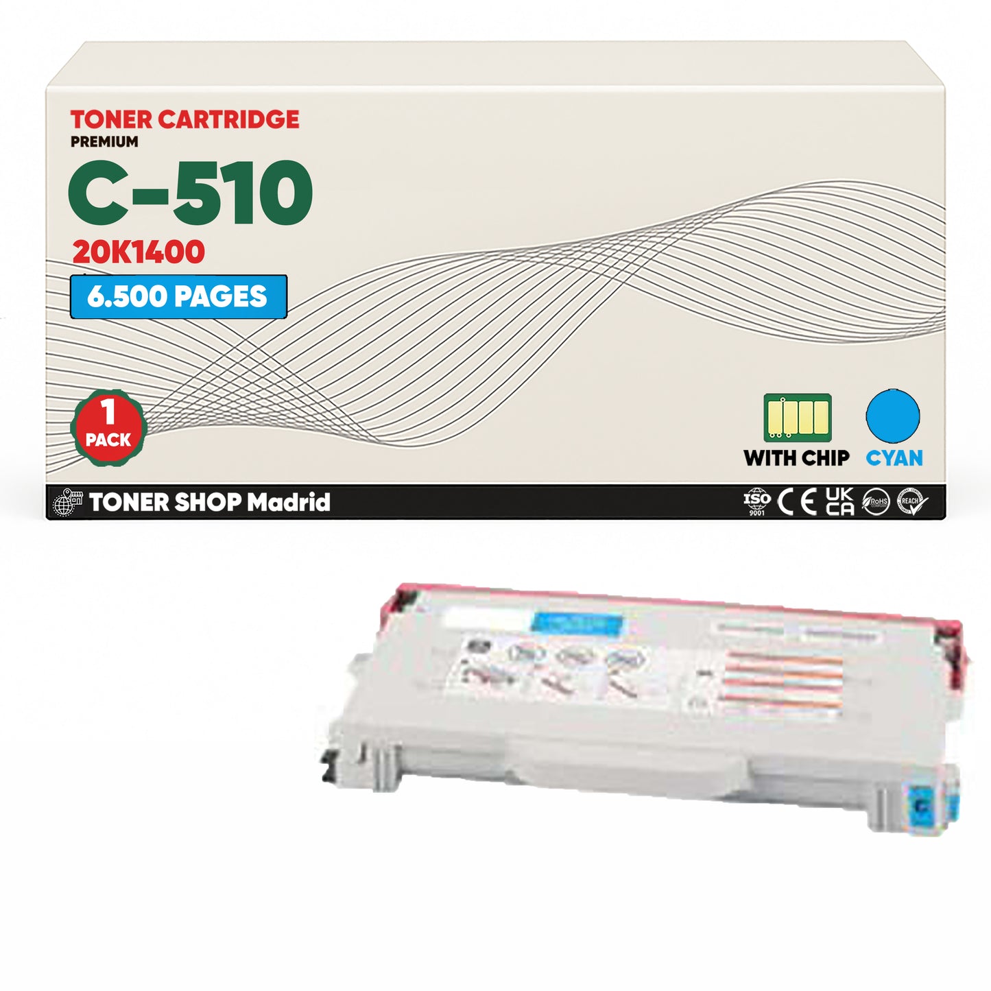 BDink Cartuchos Tóner Compatibles Lexmark C510 CMYK (Pack 4)