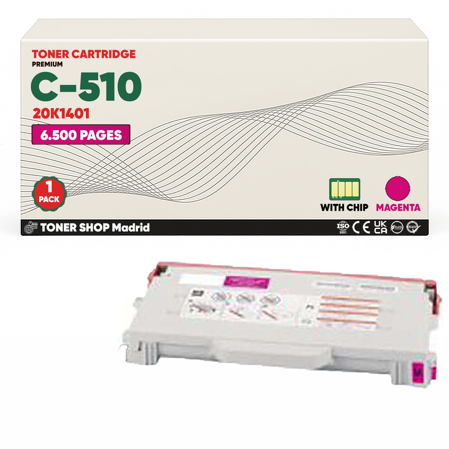 BDink Cartuchos Tóner Compatibles Lexmark C510 CMYK (Pack 4)