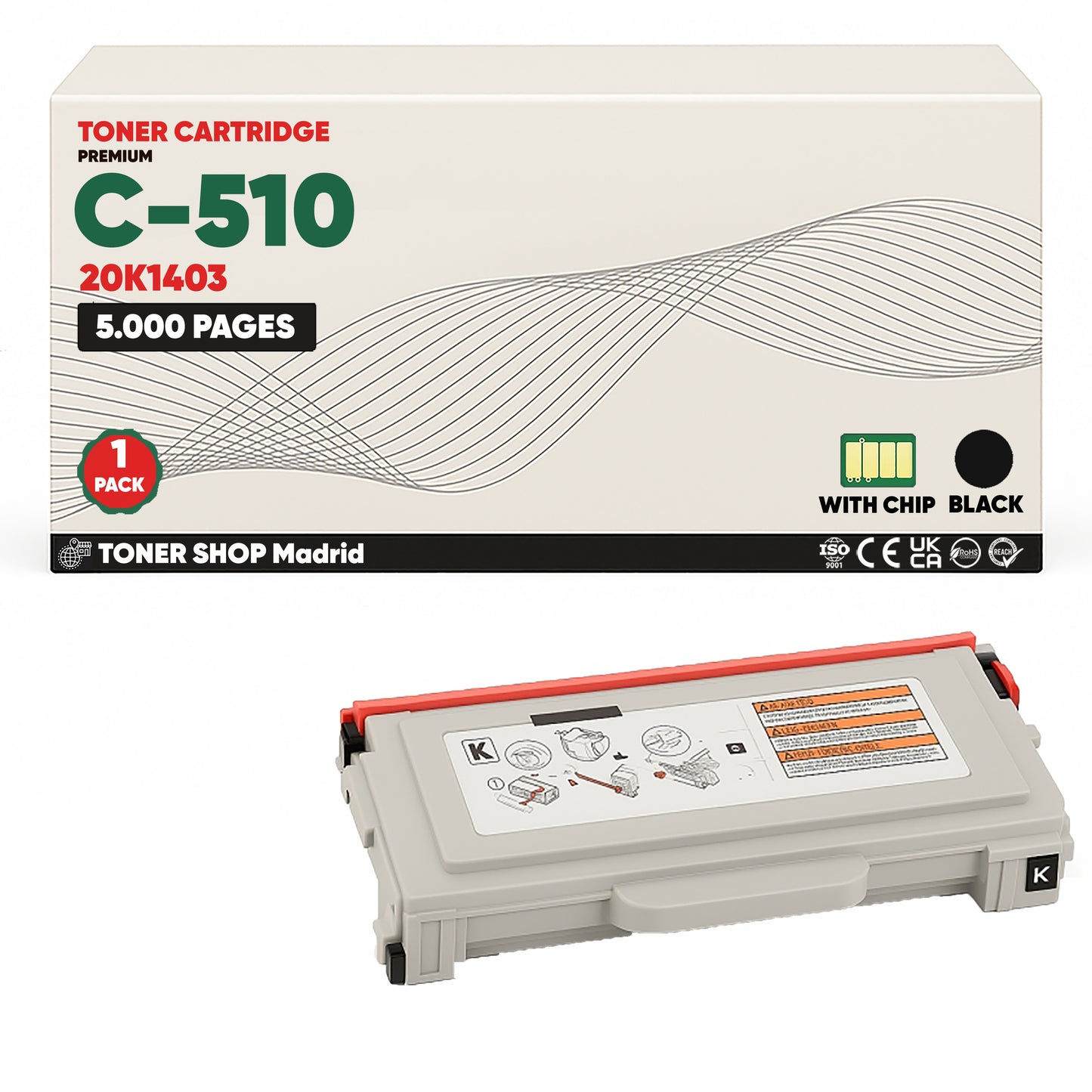 BDink Cartuchos Tóner Compatibles Lexmark C510 CMYK (Pack 4)