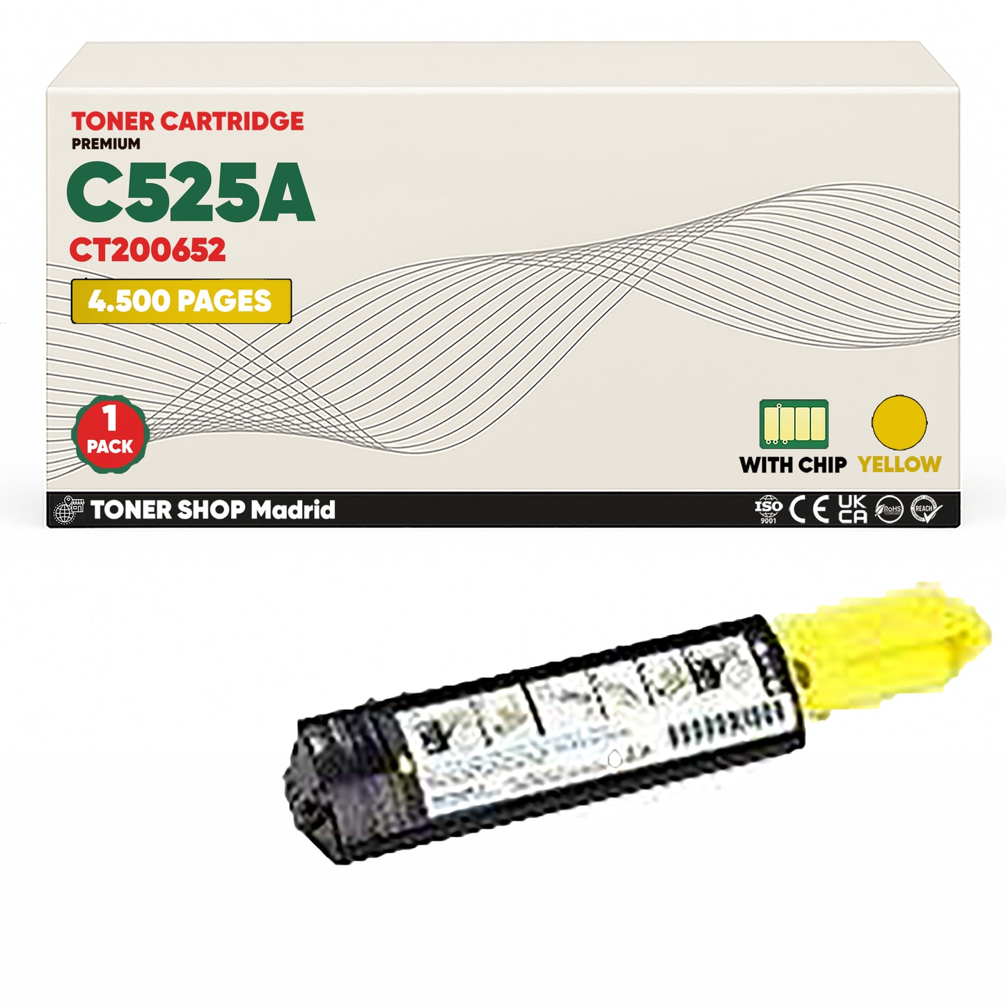 BDink Tóner Compatible Xerox DocuPrint C525A (Pack 3 Colores)