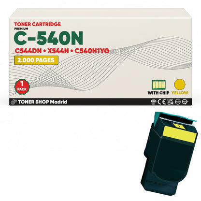 BDink Cartuchos Tóner Compatibles Lexmark C540N CMYK (Pack 4)