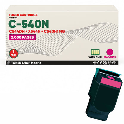 BDink Cartuchos Tóner Compatibles Lexmark C540N CMYK (Pack 4)