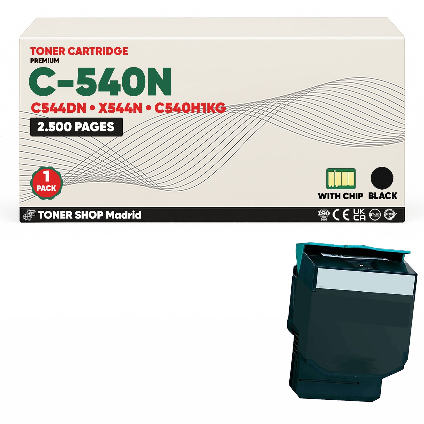 BDink Cartuchos Tóner Compatibles Lexmark C540N CMYK (Pack 4)