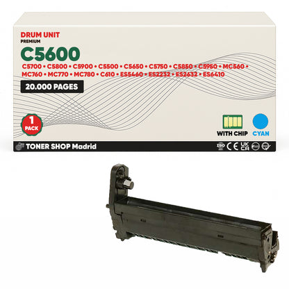 BDink Cartuchos Tóner Compatibles OKI C5600/5900 (Pack 4 CMYK)