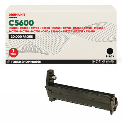 BDink Cartuchos Tóner Compatibles OKI C5600/5900 (Pack 4 CMYK)
