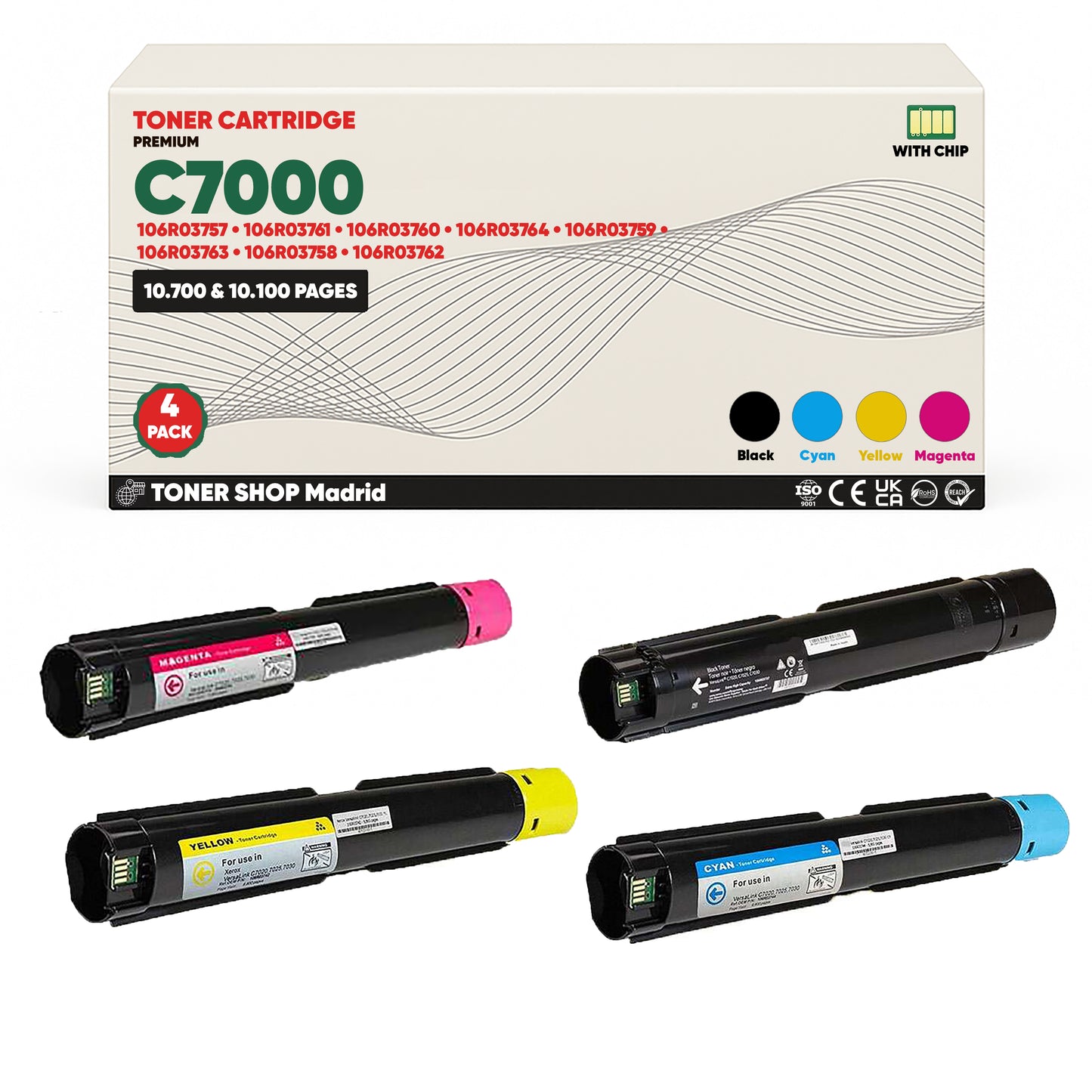 BDink Tóner Compatible Xerox VersaLink C7000 (Pack 4 CMYK)