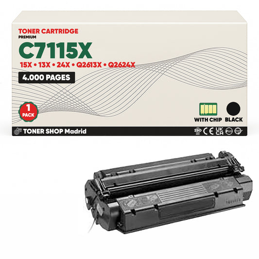 BDink Cartucho Toner Compatible HP C7115X Negro (Pack 1)