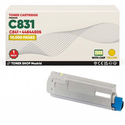 BDink Cartuchos Tóner Compatibles OKI C831/C841 CMYK (Pack 4)