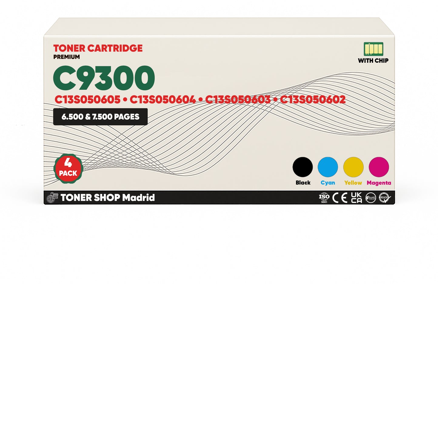 BDink Tóner Compatible Epson C9300 (Pack 4 CMYK)