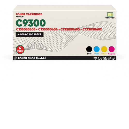 BDink Tóner Compatible Epson C9300 (Pack 4 CMYK)