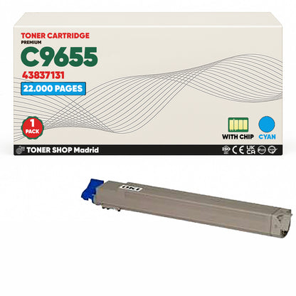 BDink Cartuchos Tóner Compatibles OKI C9655 CMYK (Pack 4)