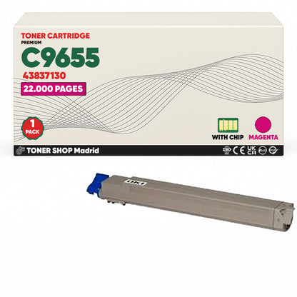 BDink Cartuchos Tóner Compatibles OKI C9655 CMYK (Pack 4)