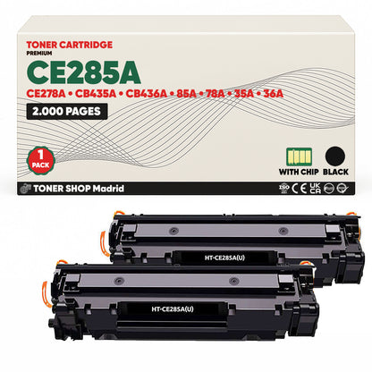 BDink Cartucho Tóner Compatible HP CE285A - 85A/78A/35A/36A Negro
