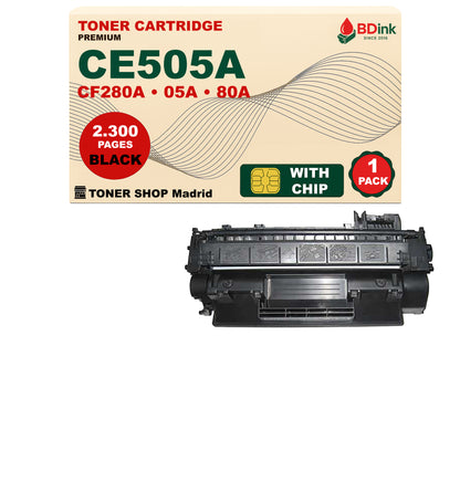 BDink Cartucho Tóner Compatible HP 05A/80A - CE505A/CF280A Negro
