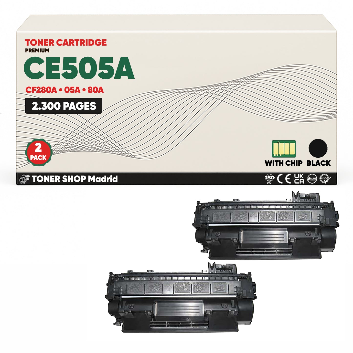 BDink Cartucho Tóner Compatible HP 05A/80A - CE505A/CF280A Negro