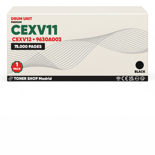 BDink Tambor Compatible Canon CEXV11/CEXV12 Negro (Pack 1) Drum