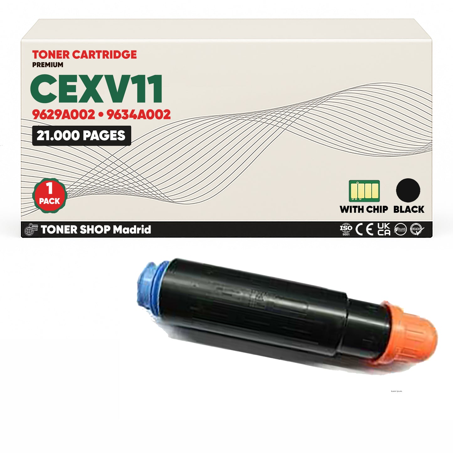 BDink Cartucho Tóner Compatible Canon CEXV11/CEXV12 Negro