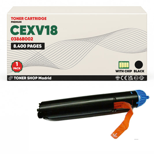 BDink Cartucho Tóner Compatible Canon CEXV18 Negro