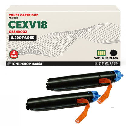 BDink Cartucho Tóner Compatible Canon CEXV18 Negro