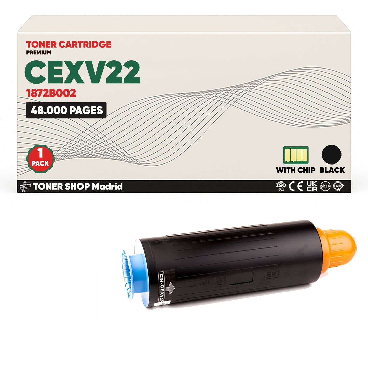 BDink Cartucho Tóner Compatible Canon CEXV22 Negro