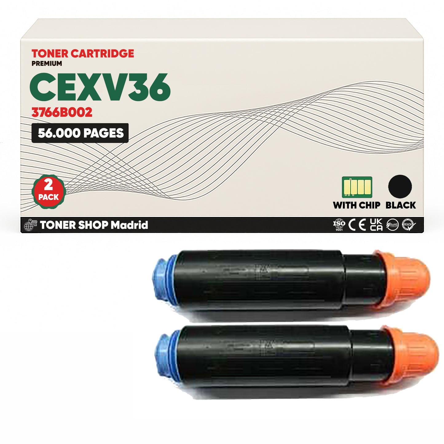 BDink Cartucho Tóner Compatible Canon CEXV36 Negro
