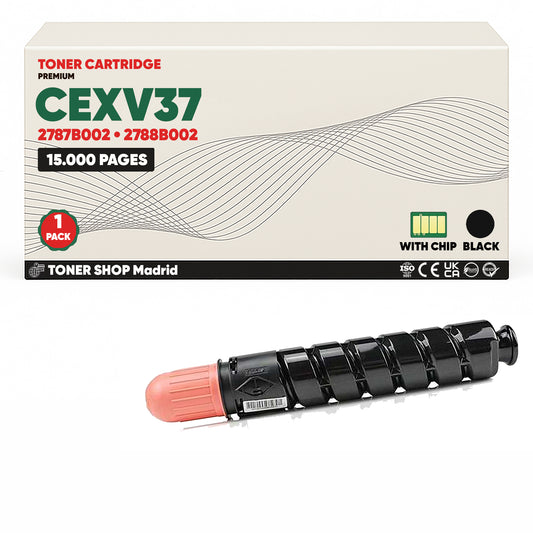BDink Cartucho Tóner Compatible Canon CEXV37/CEXV43 Negro
