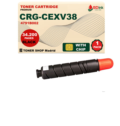 BDink Cartucho Tóner Compatible Canon CEXV38 Negro