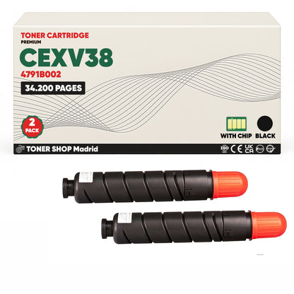 BDink Cartucho Tóner Compatible Canon CEXV38 Negro