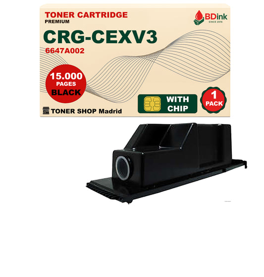 BDink Cartucho Tóner Compatible Canon CEXV3 Negro