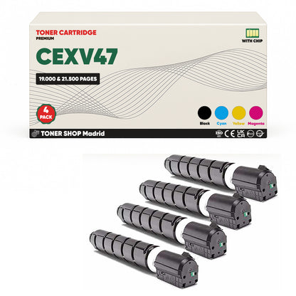 BDink Tóner Compatible Canon C-EXV47 (CMYK 4 Pack)