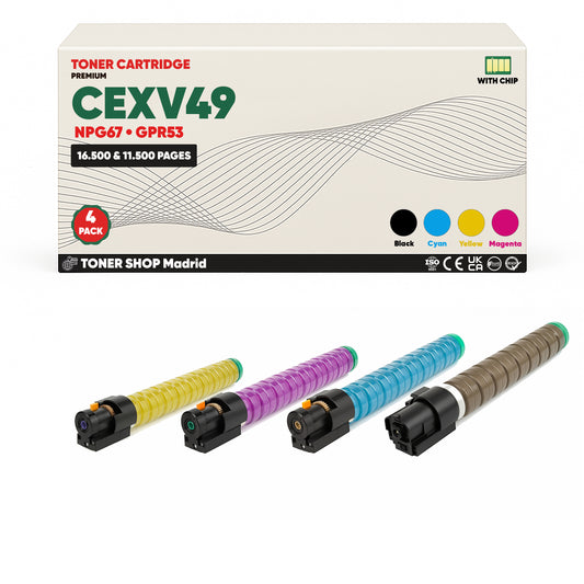 BDink Tóner Compatible Canon C-EXV49 (CMYK 4 Pack)