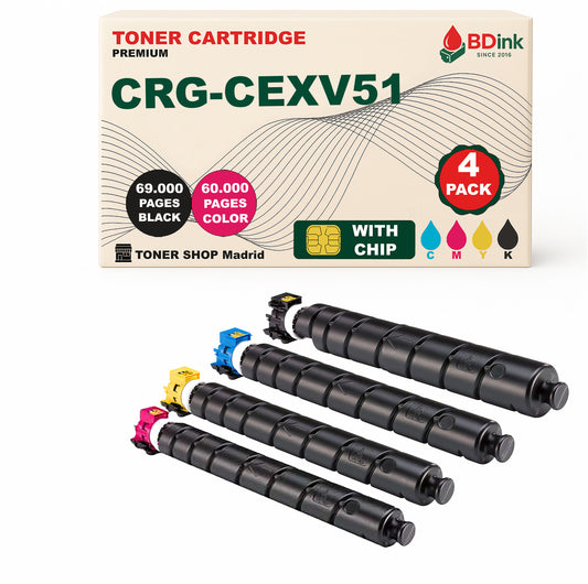 BDink Tóner Compatible Canon C-EXV51 (CMYK 4 Pack)