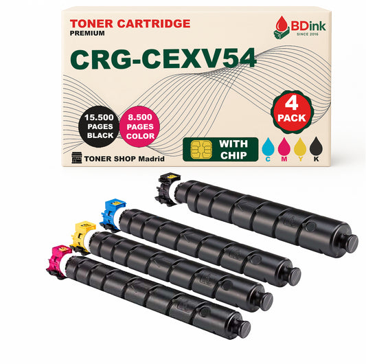 BDink Tóner Compatible Canon C-EXV54 (CMYK 4 Pack)