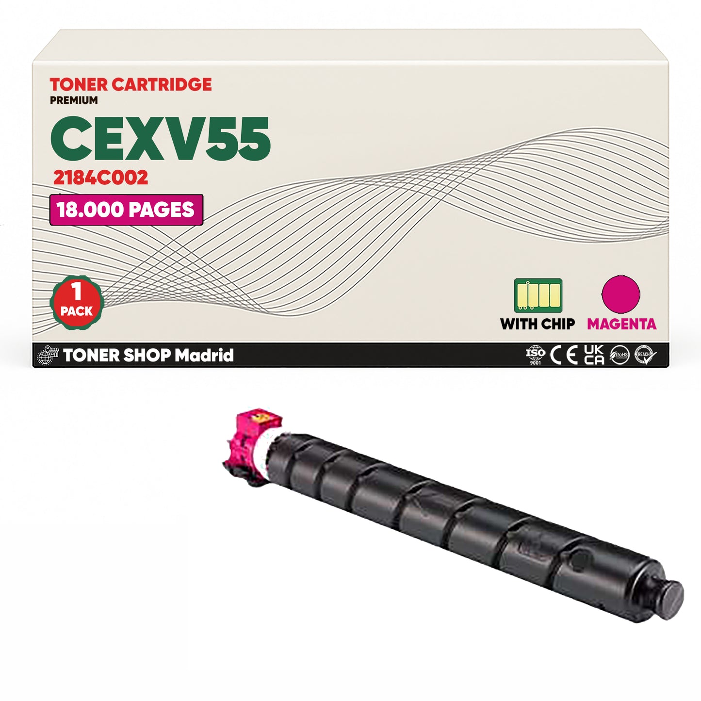 BDink Tóner Compatible Canon C-EXV55 (CMYK 4 Pack)