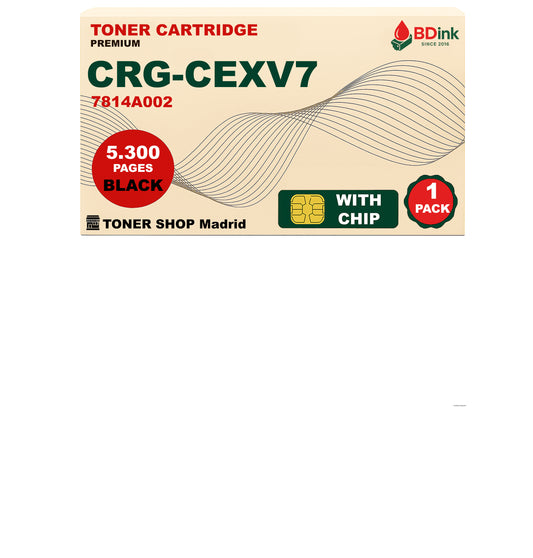 BDink Cartucho Tóner Compatible Canon CEXV7 Negro