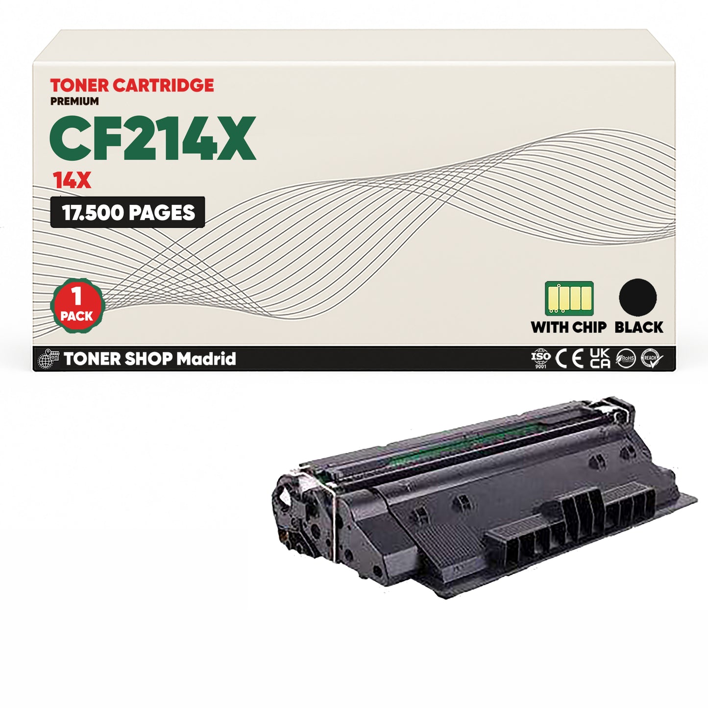 BDink Cartucho Tóner Compatible HP 14X / CF214X Negro