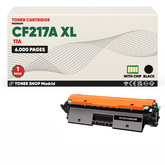 BDink Cartucho Tóner Compatible HP 17A / CF217A XL Negro