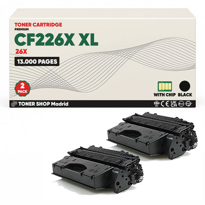 BDink Cartucho Tóner Compatible HP 26X / CF226X XL Negro